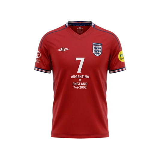 Retro Kit England 2002 Red Retro Football Shirt