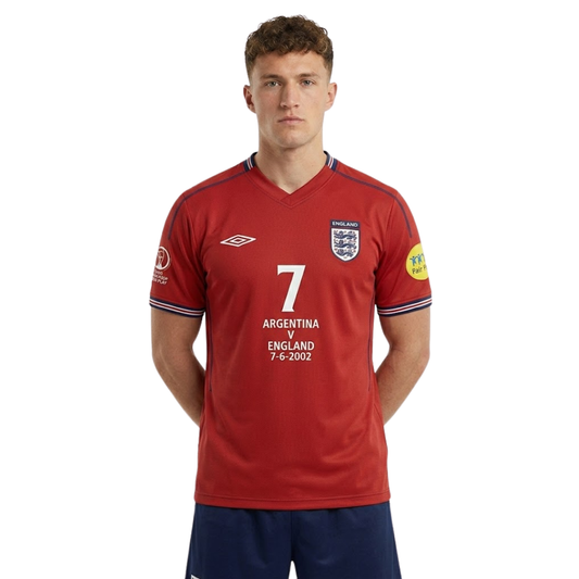 Retro Kit England 2002 Red Retro Football Shirt
