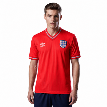 Retro Kit England 1984 Red Away Shirt