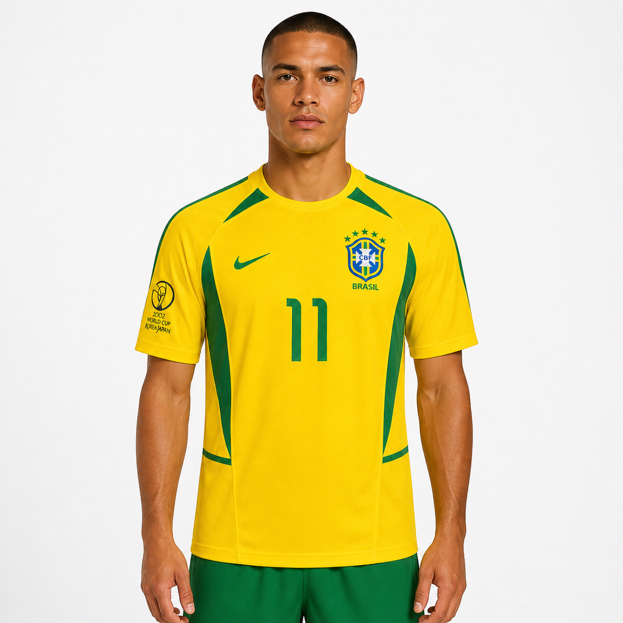 Retro Kit Brazil 2002 Korea Japan World Cup Retro (Home)
