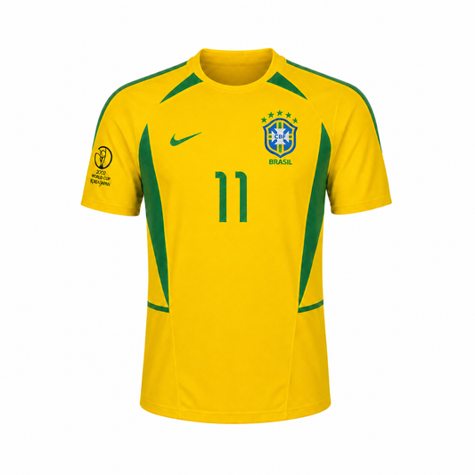 Retro Kit Brazil 2002 Korea Japan World Cup Retro (Home)