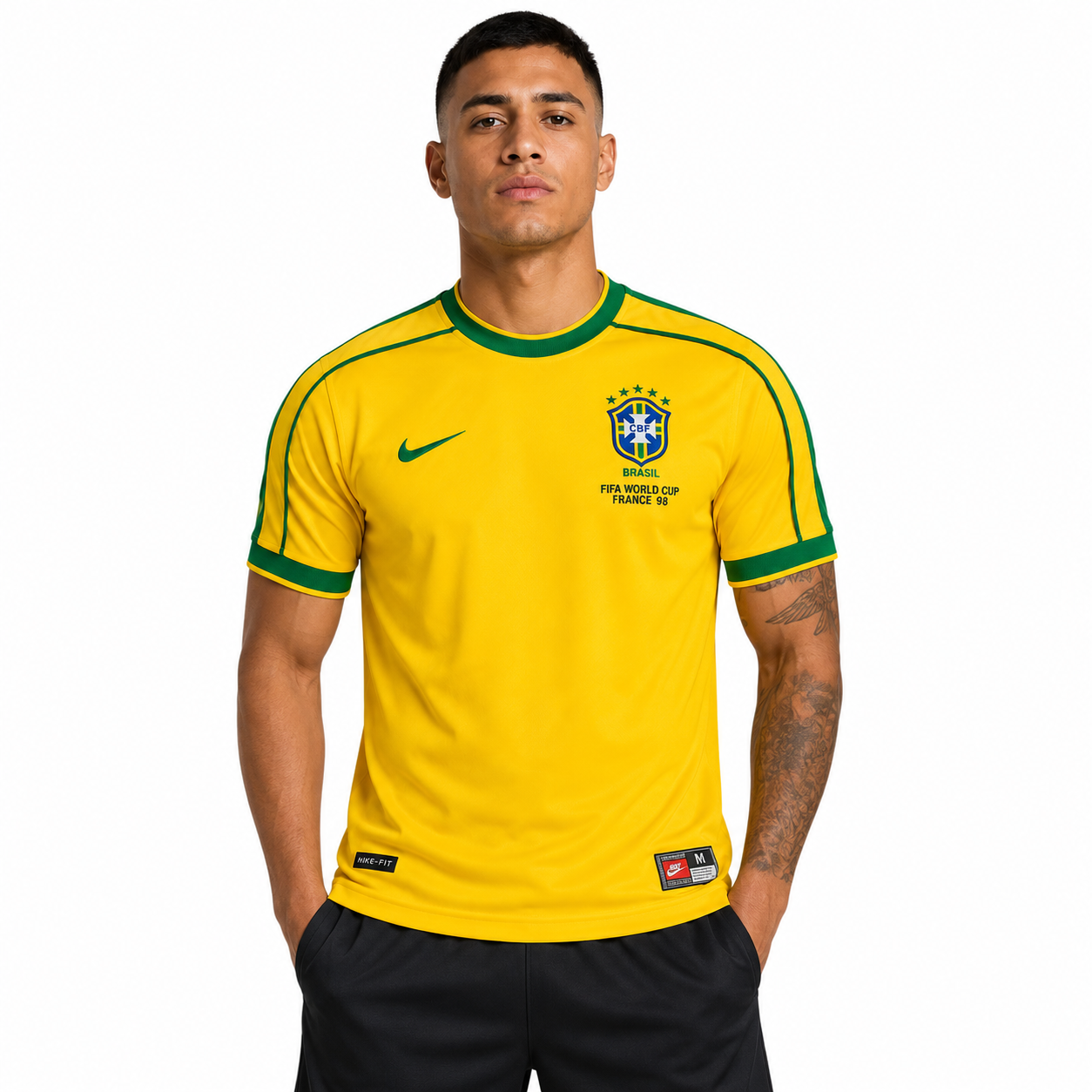 Retro Kit Brazil 1998 World Cup Home Retro Football Shirt