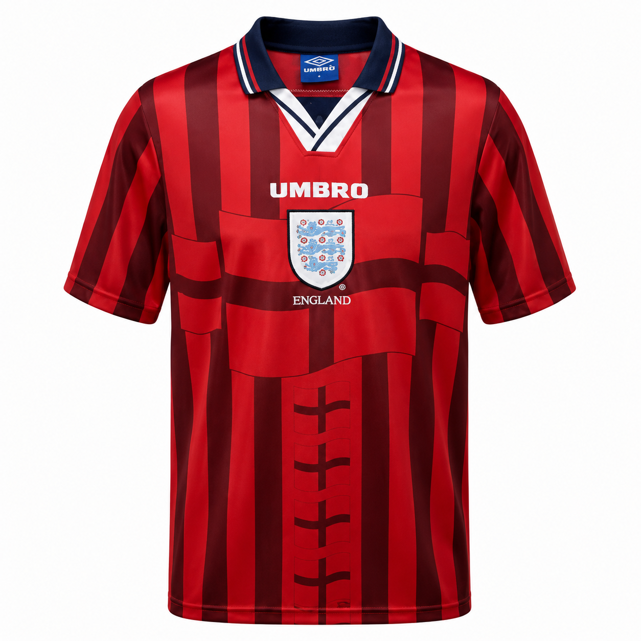 Retro Kit England 1998 Red Retro Football Shirt (Away)