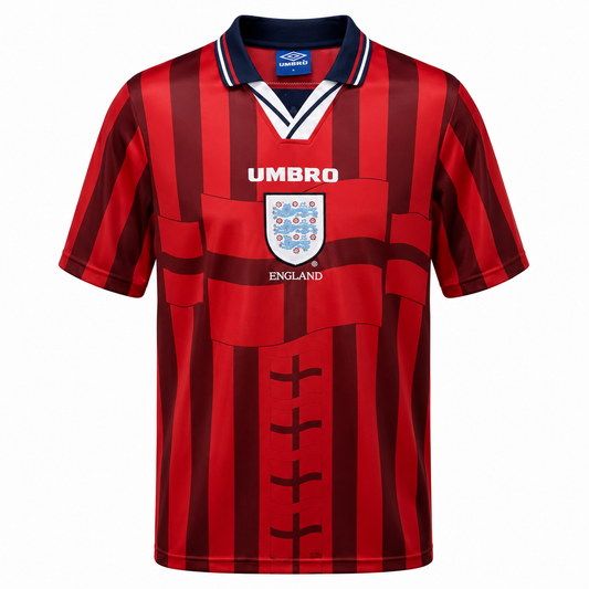 Retro Kit England 1998 Red Retro Football Shirt (Away)