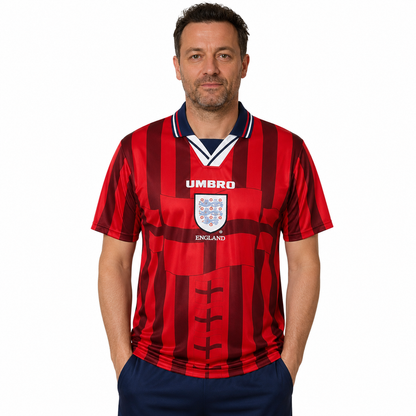Retro Kit England 1998 Red Retro Football Shirt (Away)