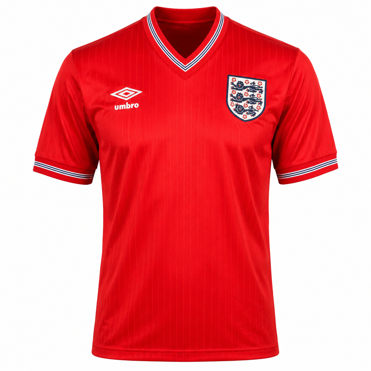 Retro Kit England 1984 Red Away Shirt