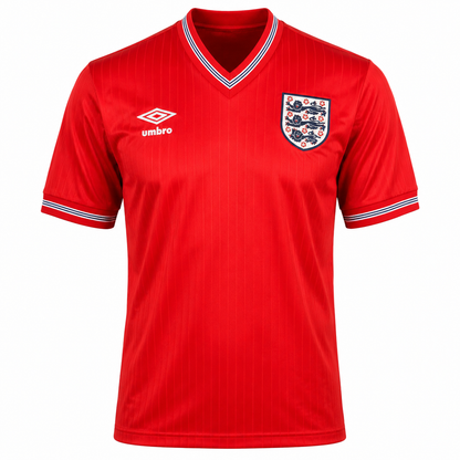 Retro Kit England 1984 Red Away Shirt