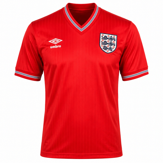 Retro Kit England 1984 Red Away Shirt
