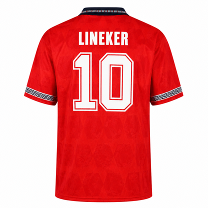 Retro Kit England 1990 Red Away World Cup Italy