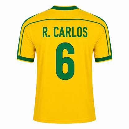 Retro Kit Brazil 1998 World Cup Home Retro Football Shirt